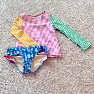 Pink Chicken Size 3Y Two Piece Girls Bathing Suit